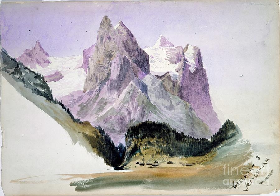 John Singer Sargent Painting - Wellhorn and Wetterhorn by John Singer Sargent
