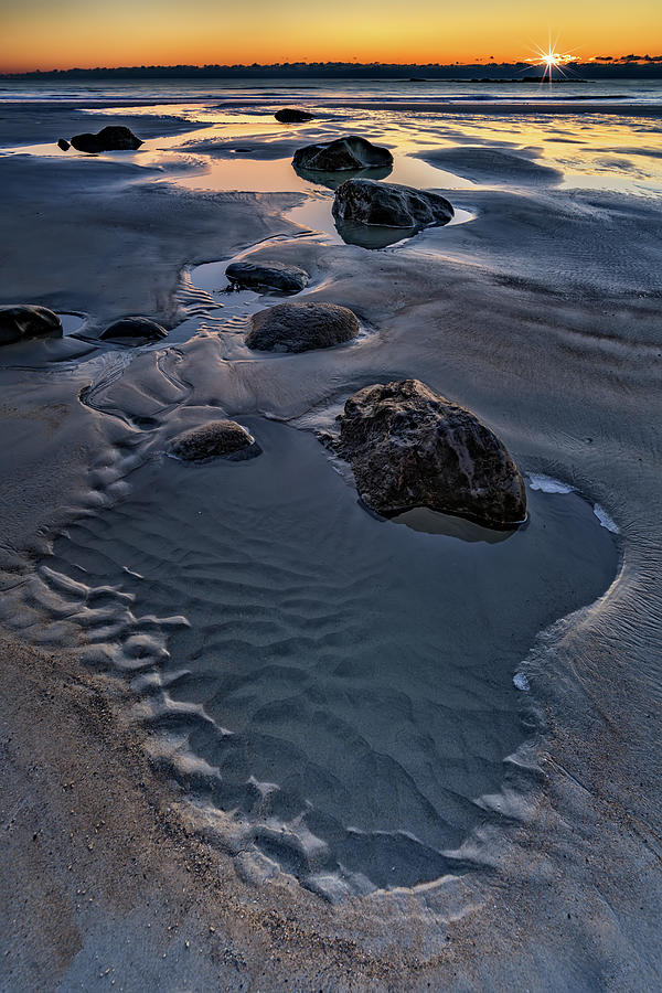 Beach Photograph - Wells Beach Tidal Path by Rick Berk