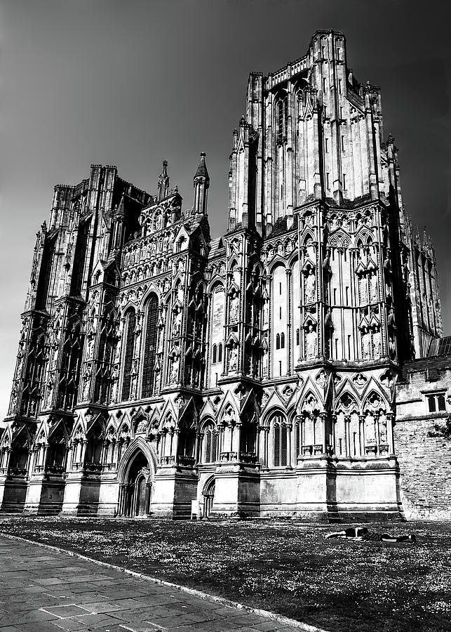 Wells Cathedral in BW Photograph by Lexa Harpell