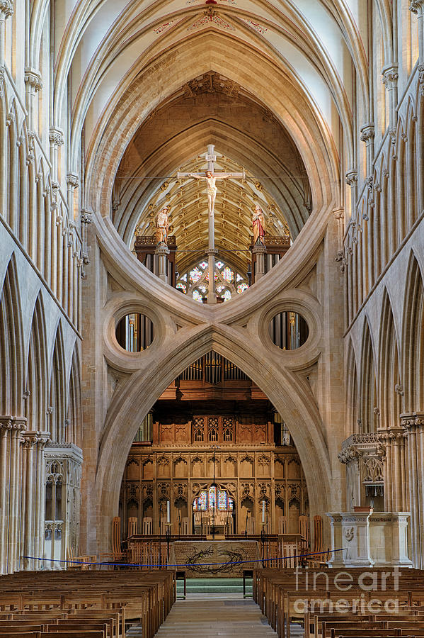 Wells Cathedral Nave Photograph by Tim Gainey