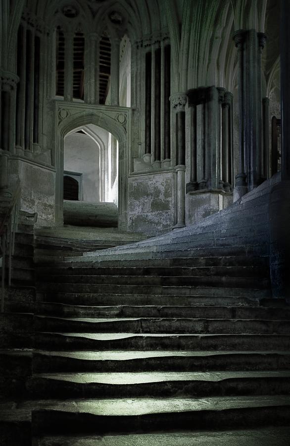 Wells Cathedral. Somerset, England. The Sea Of Steps Photograph