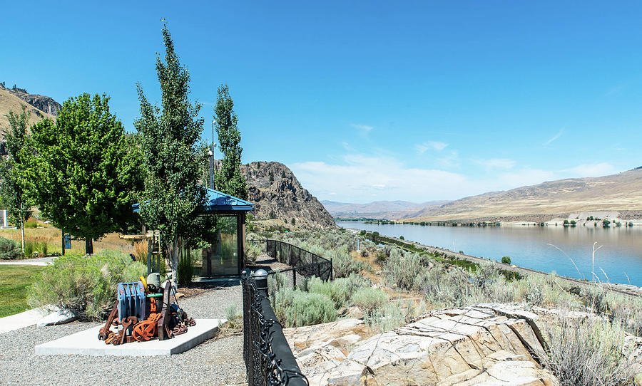 Wells Dam Rest Area and Columbia River Photograph by Tom Cochran