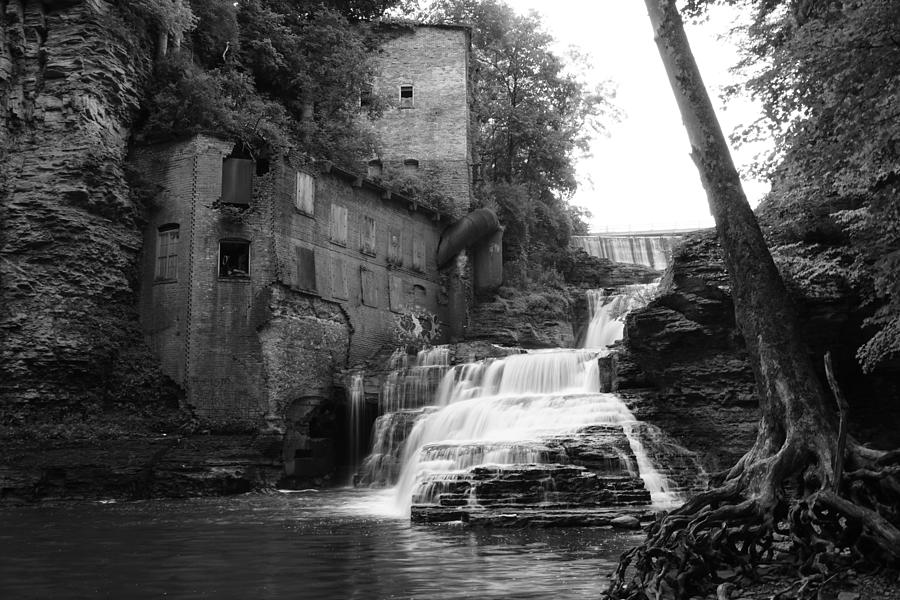 Wells Falls bw Photograph by Patricia Caron