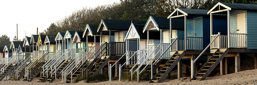 Wells next the sea beach huts Photograph by Sonny Ryse