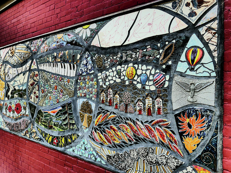 Wellsville Downtown Mural Photograph by James Frazier - Fine Art America