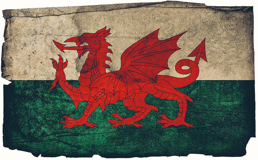 Welsh grunge flag Photograph by Sean Gladwell