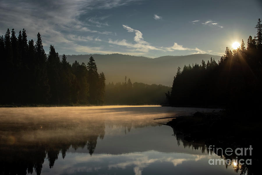 Wenatchee River Sunrise  Photograph by Cindy Shebley
