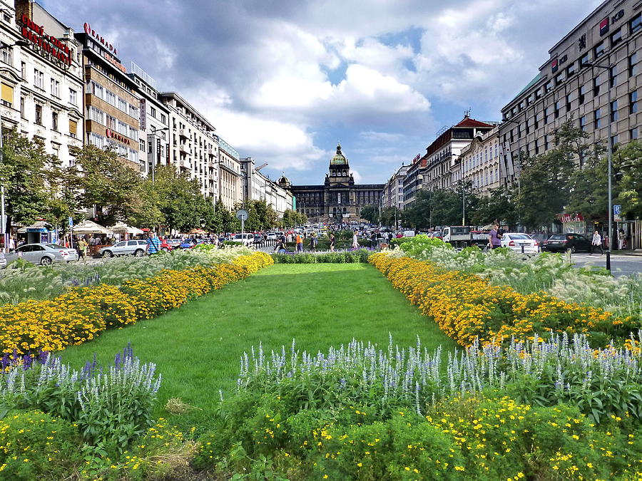 Wenceslas Square, Prague, Czech Republic Photograph by Lyuba Filatova