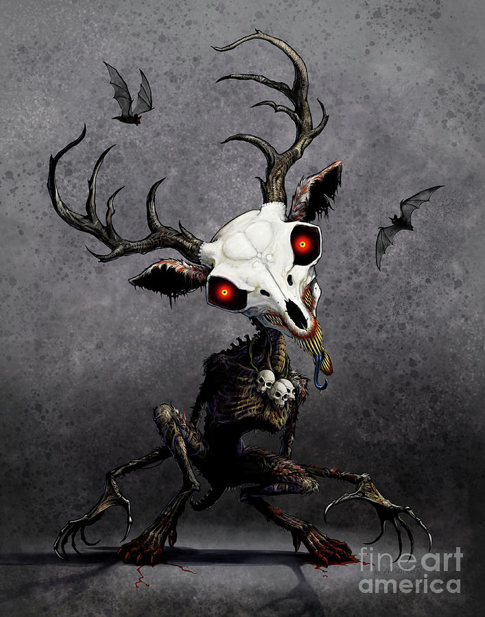 Deer Digital Art - Wendigo by Stanley Morrison