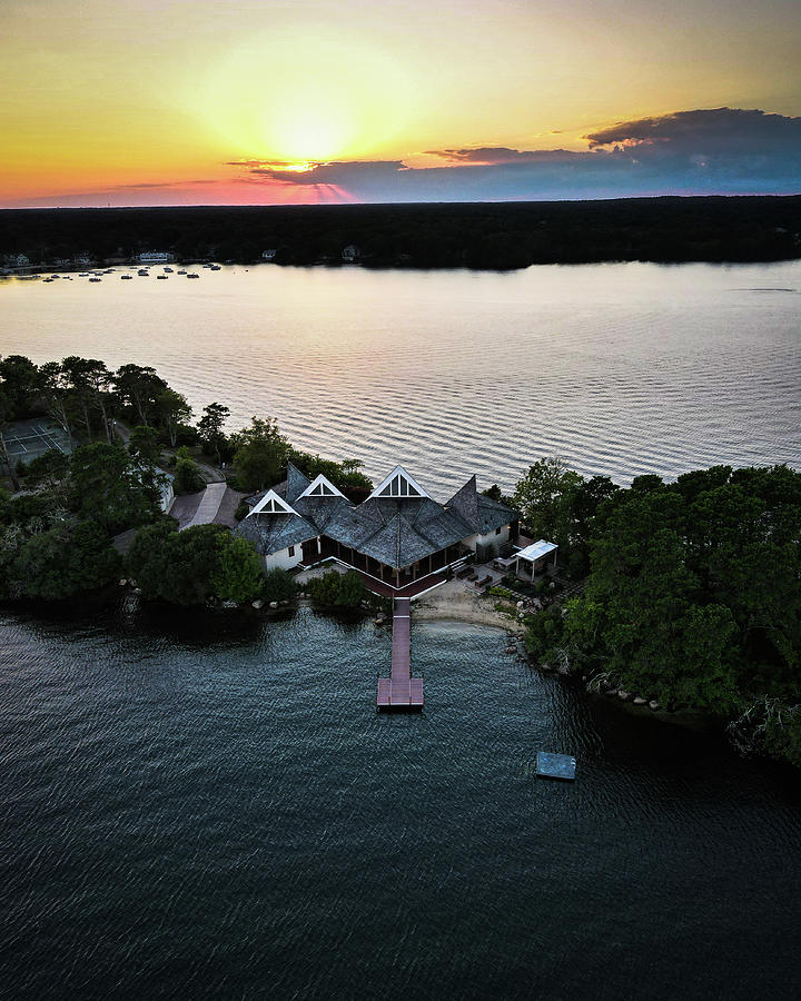 Wequaquet Lake, Cape Cod Digital Art by Thad Kaliszewski