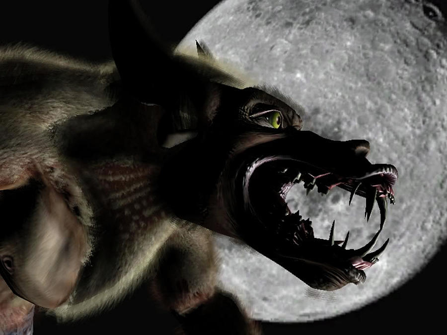 Werewolf 10 Digital Art by Robert Banach Werewolf 10 Digital Art by Robert Banach