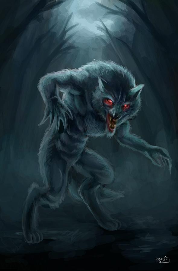 Werewolf Digital Art by Lucas Valentin - Fine Art America