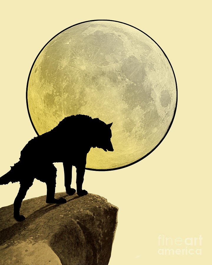 Howling Wolf Digital Art - Werewolf by Madame Memento