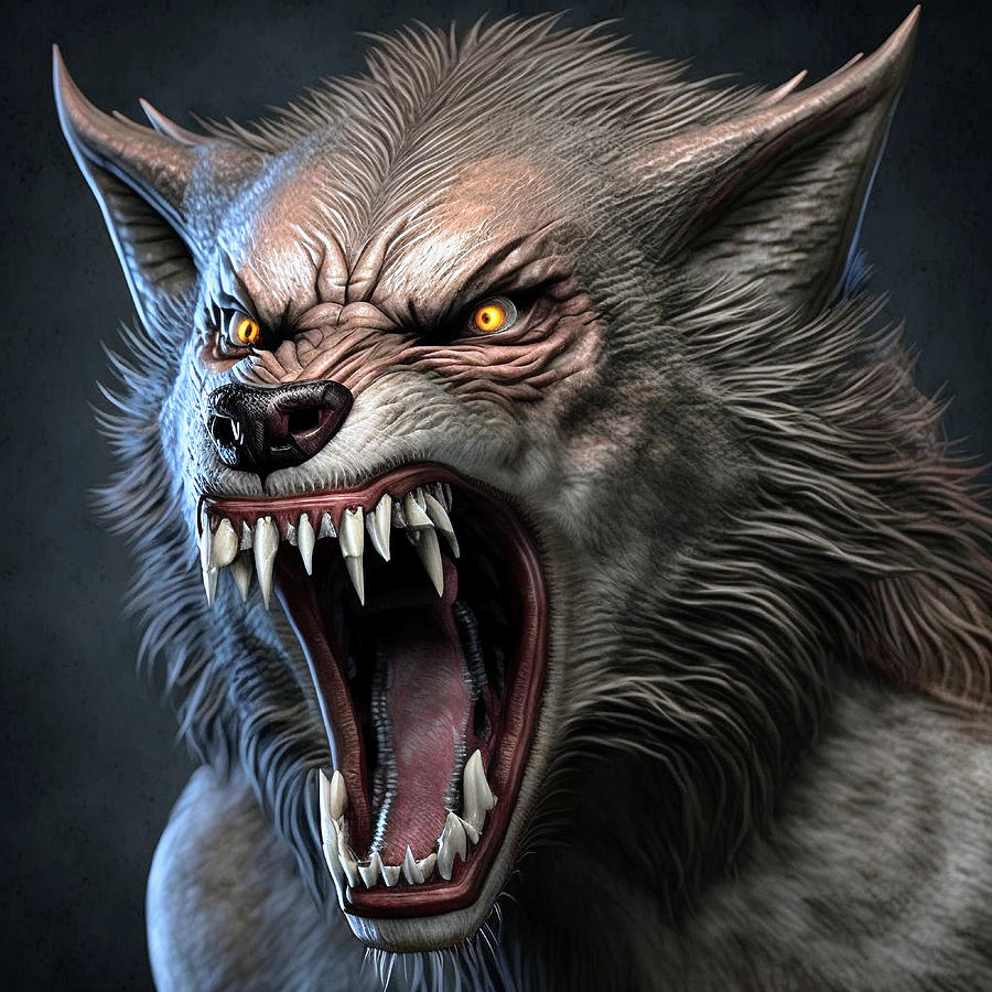 Werewolf v01 Digital Art by Vincent Carter - Fine Art America