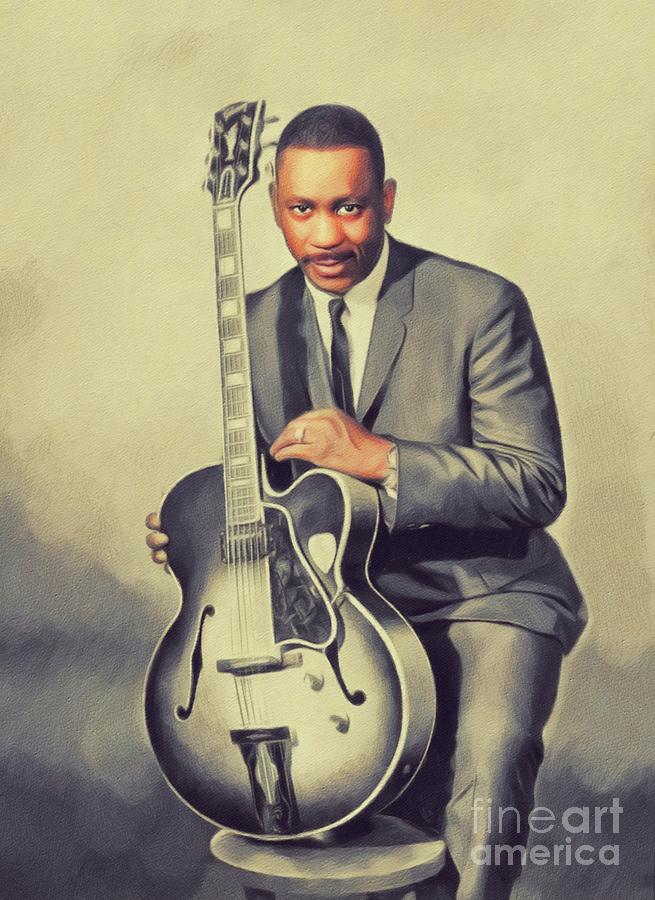 Wes Montgomery, Music Legend Painting by Esoterica Art Agency