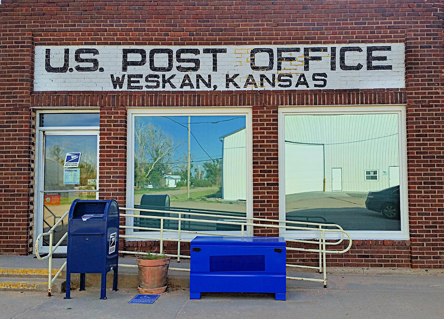 Weskan, Kansas Post Office  Photograph by Ally White