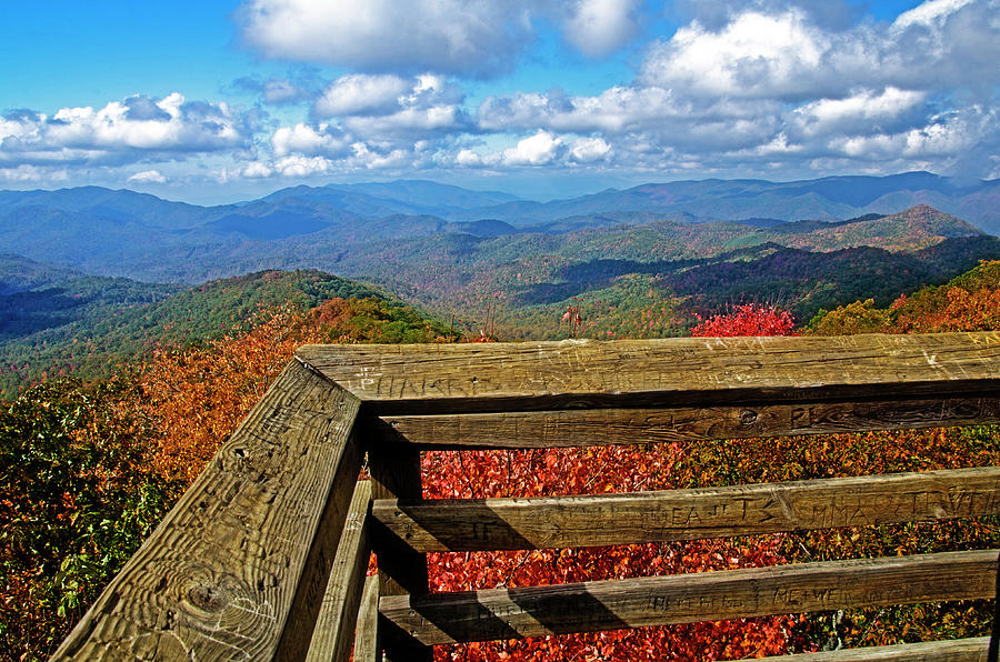 Wesser Bald FireTower View Photograph by Cheryl Binnall