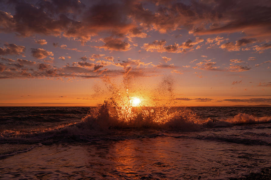 West Beach Sunset 1 Photograph by Gary Skiff
