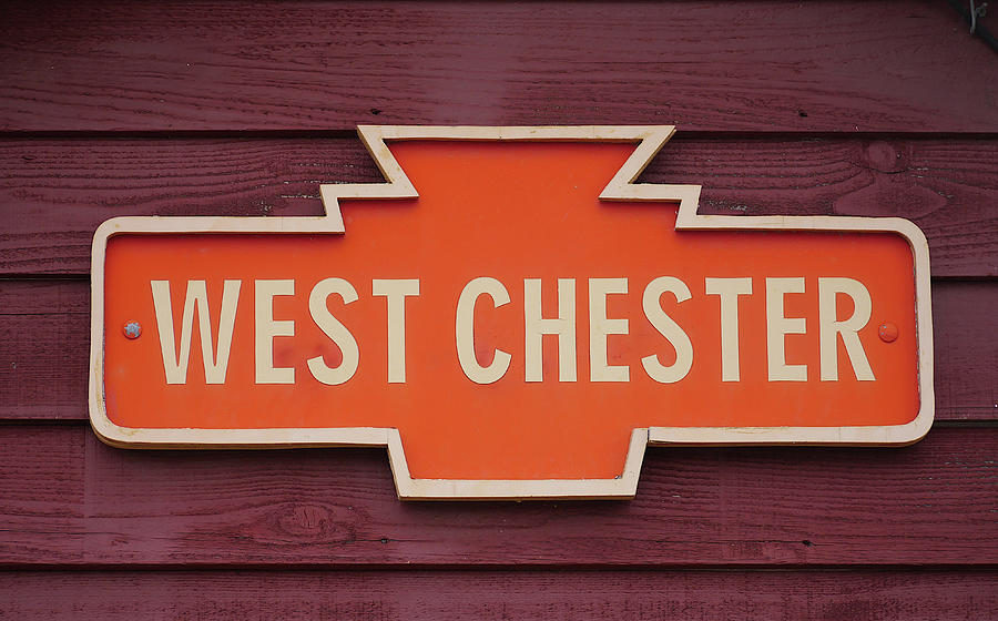 West Chester Railroad Sign Photograph by Richard Reeve
