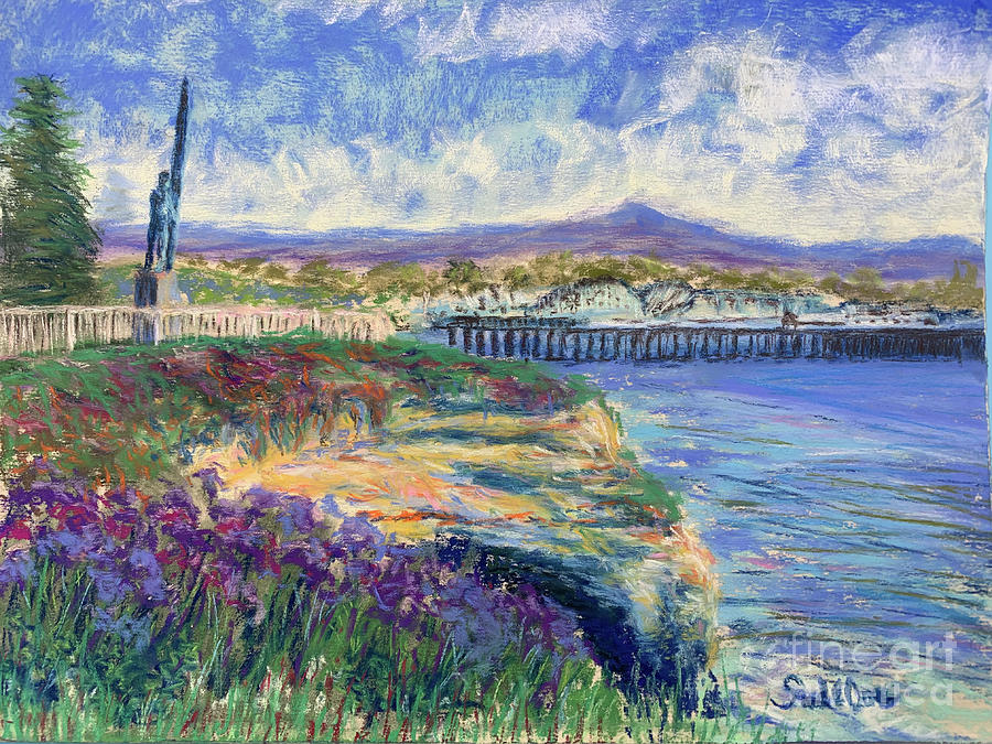 Flower Painting - West Cliff Surfer by Sarah Orre
