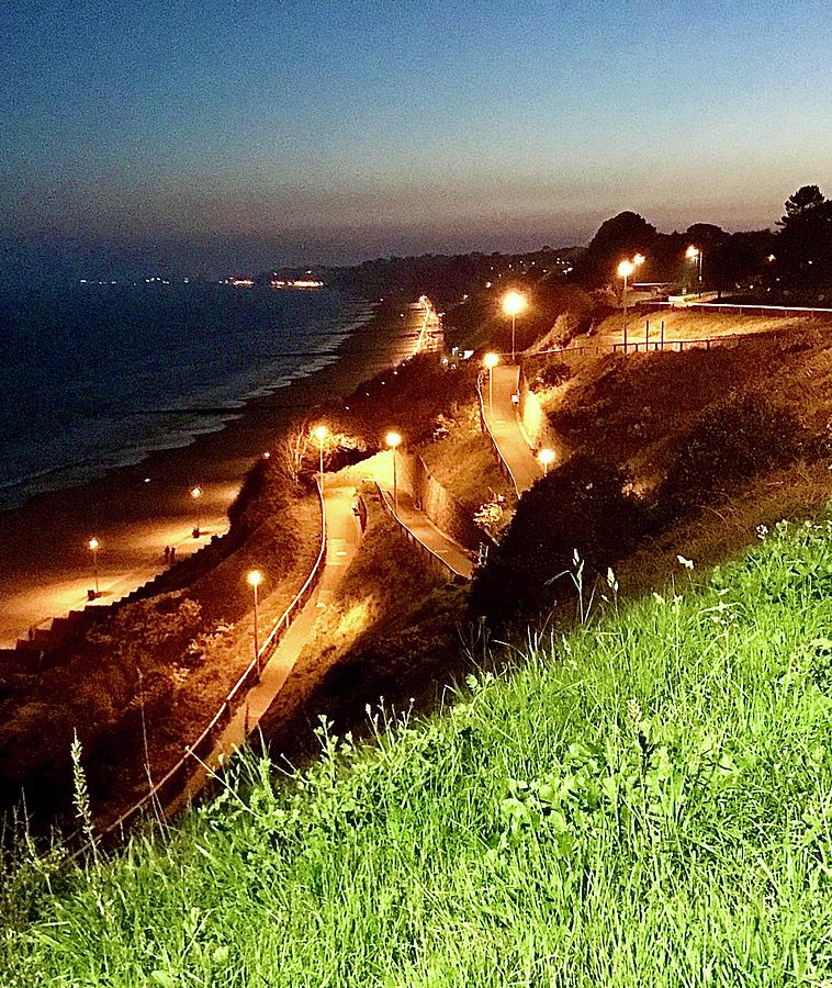 Josephs Steps West Cliff Zigzag at Night Photograph by Gordon James