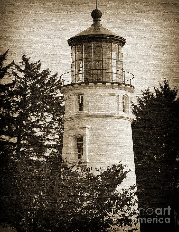 Oregon Coast Lighthouse Digital Art by Kirt Tisdale