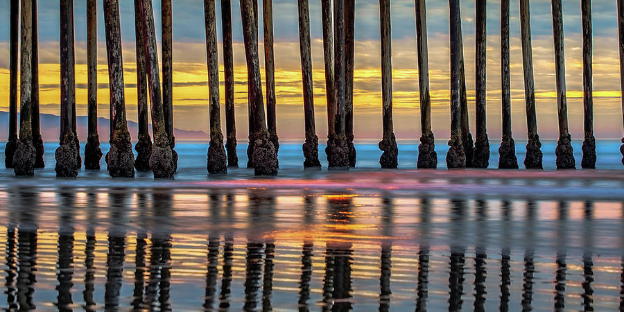 West Coast Pier Panorama - Pismo Beach California Photograph