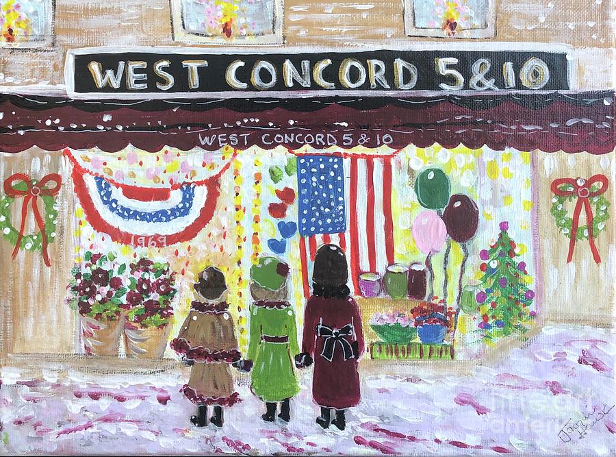 West Concord Five and Ten Painting by Jacqui Hawk