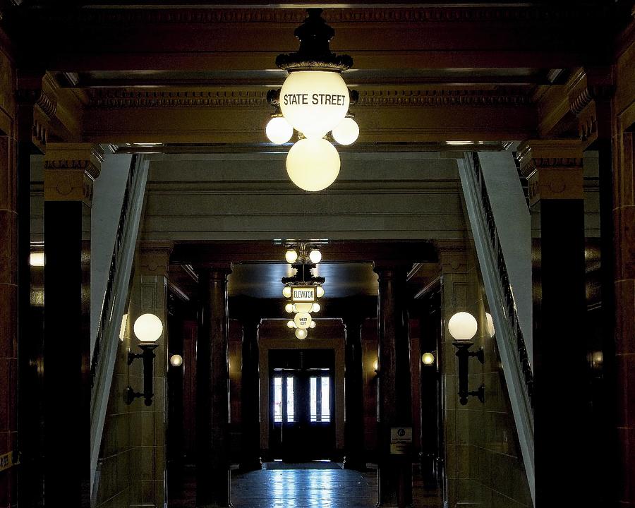 West Corridor, Capitol, Madison, Wisconsin Photograph by Steven Ralser