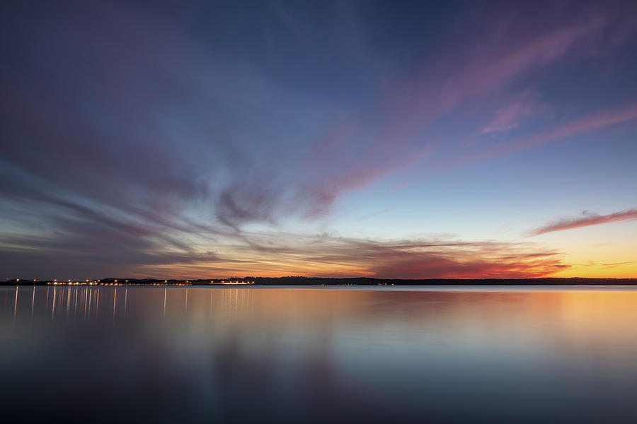 West Dam Sunset Photograph by John Kirkland