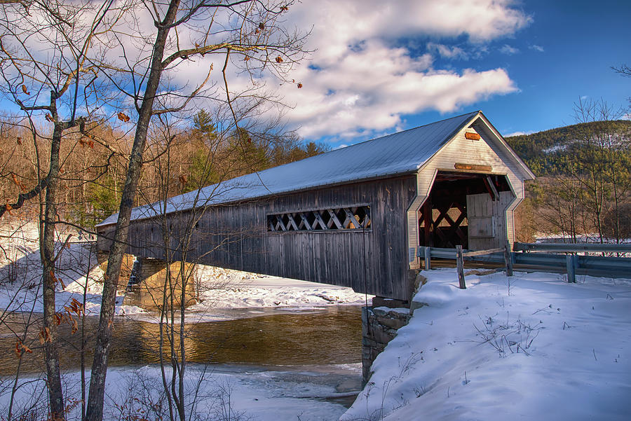 West Dummerston Covered Bridge - Vermont Photograph by Joann Vitali