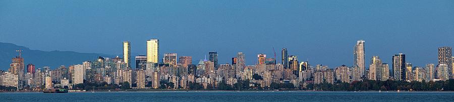 West End and Downtown Vancouver Skyline Photograph by Michael Russell