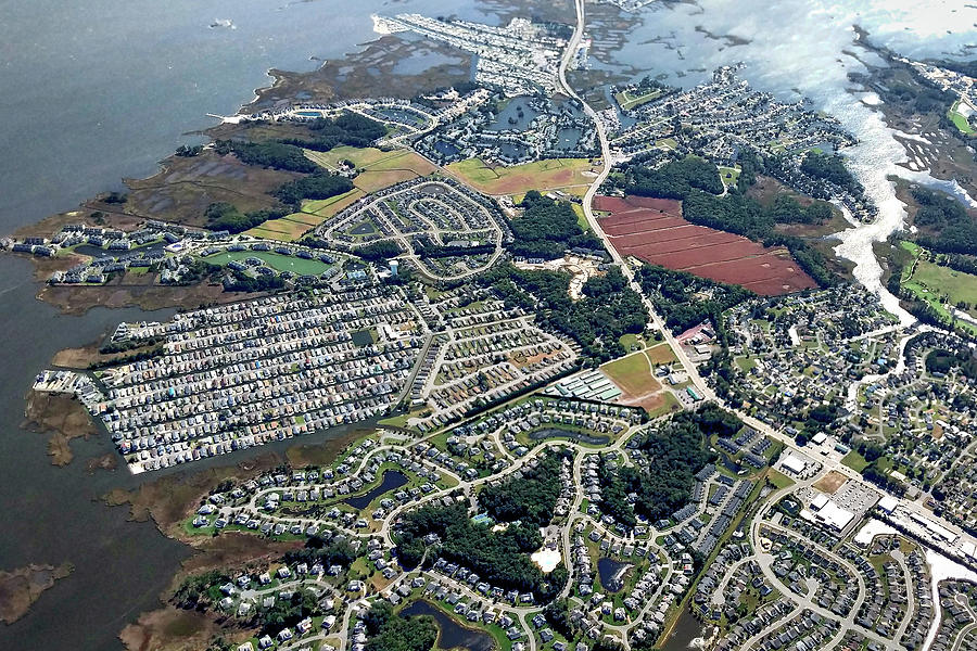 West Fenwick Island Aerial Imagery Photograph by Bill Swartwout
