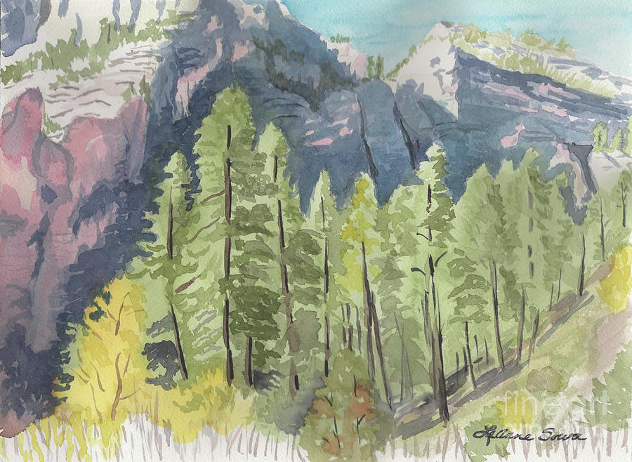 West Fork Sedona Painting by LeAnne Sowa