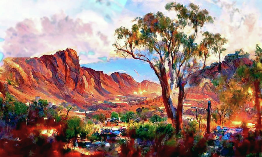 West Macdonnell Ranges in the Northern Territory, Australia part 1 Digital Art by Armin Sabanovic