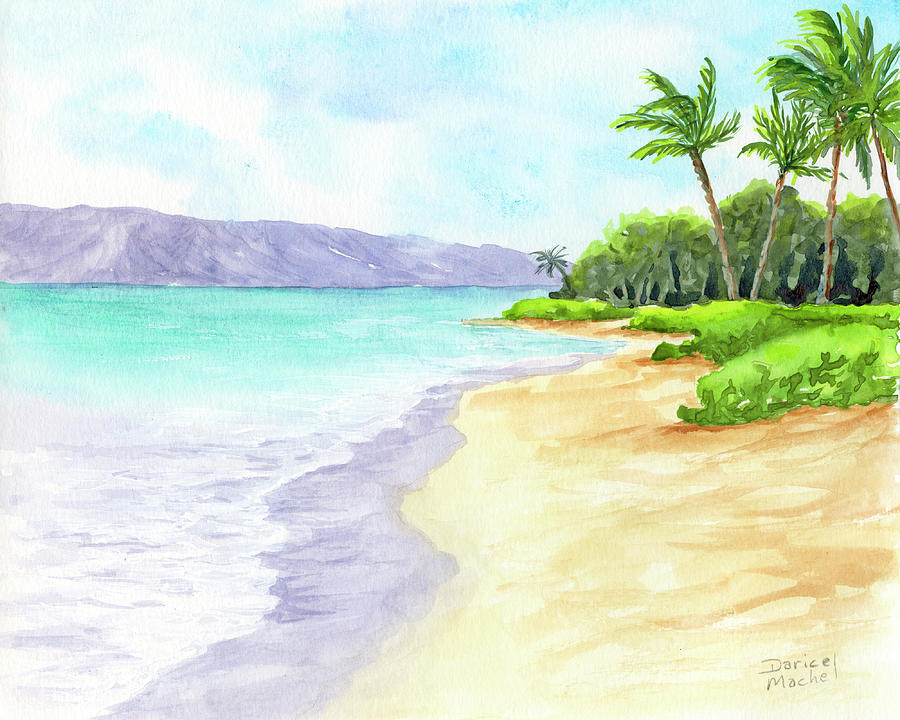 West Maui Beach Painting by Darice Machel McGuire