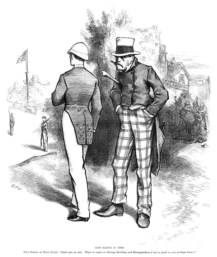 West Point Cartoon, 1879 Drawing by Thomas Nast
