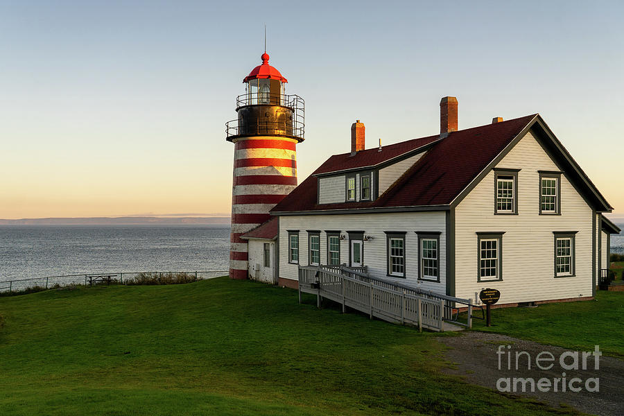 West Quoddy Light house Photograph by Roxie Crouch