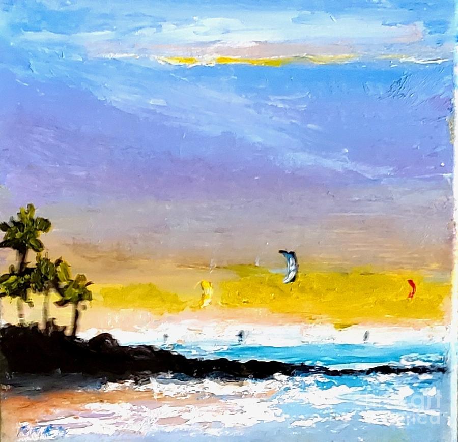 West Side Kiters Painting by Fred Wilson
