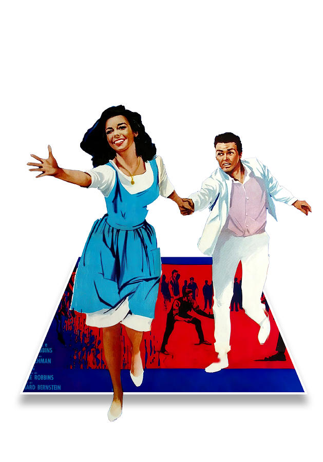 West Side Story, 1961, 3d movie poster Mixed Media by Movie World Posters