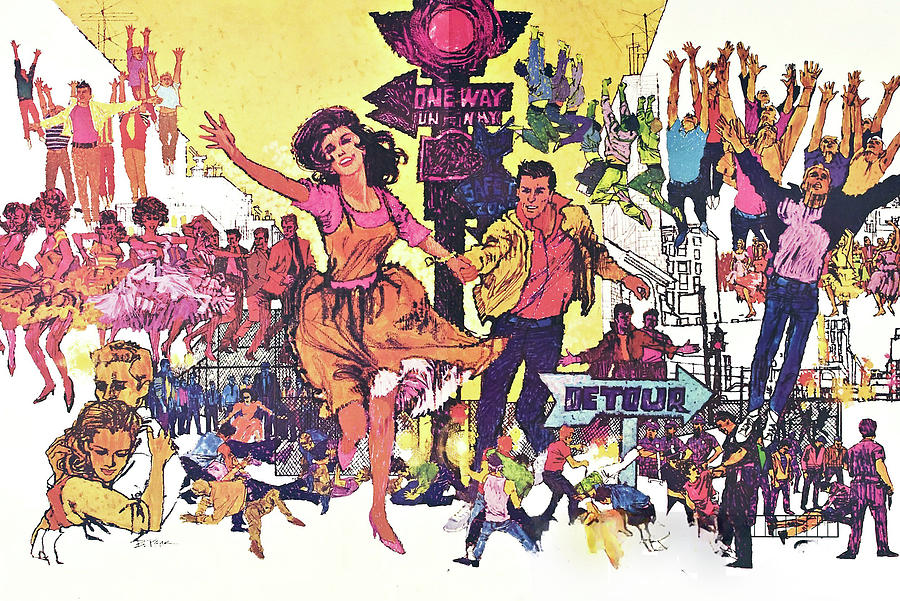 West Side Story, 1961, movie poster painting by Robert Peak Painting by Movie World Posters