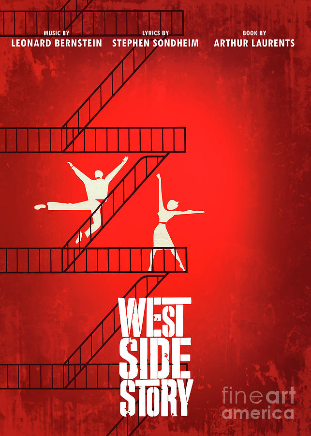 Broadway Digital Art - West Side Story Musical by Bo Kev