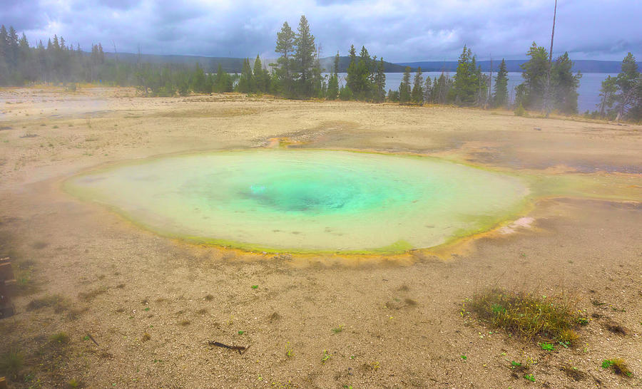 West Thumb Geyser Basin 1220 2a Photograph by Cathy Anderson