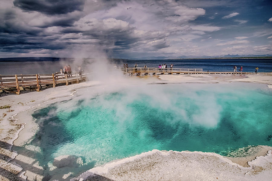 West Thumb Geyser Basin, Yellowstone National Park, Wyoming. Photograph by Alex Grichenko