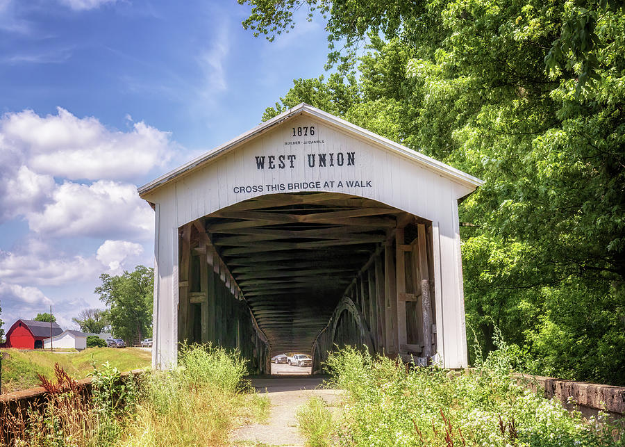 West Union Covered Bridge - Parke County, IN Photograph by Susan Rissi Tregoning
