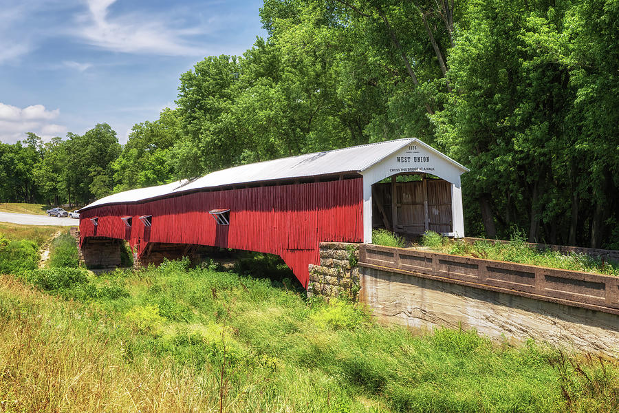West Union Covered Bridge - Parke County, Indiana Photograph by Susan Rissi Tregoning