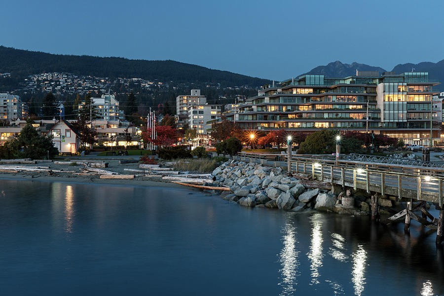 West Vancouver and Ambleside Pier Photograph by Michael Russell