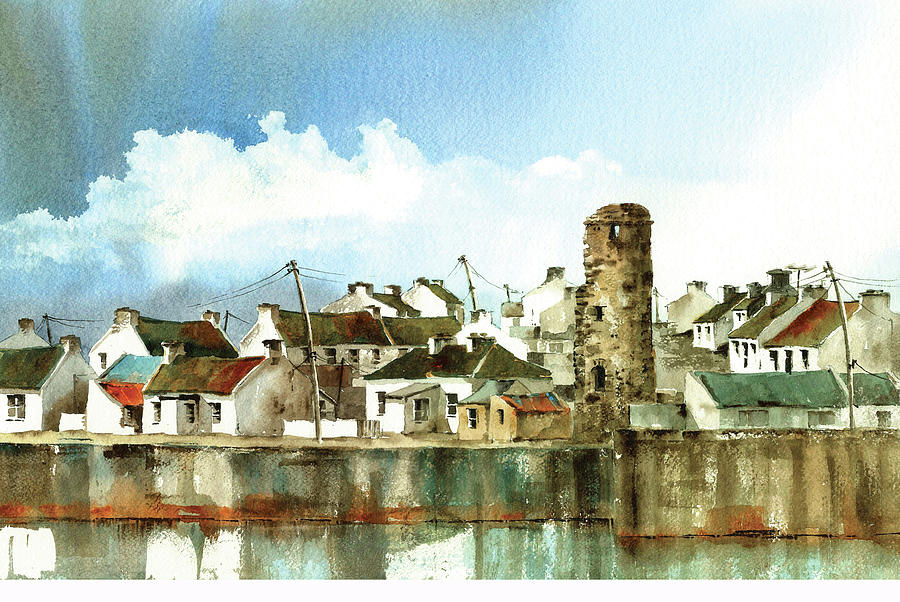 West Village, Tory Island. Painting by Val Byrne