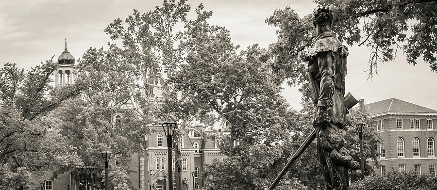 West Virginia Campus Panoramic BW Photograph by Aaron Geraud | Fine Art ...