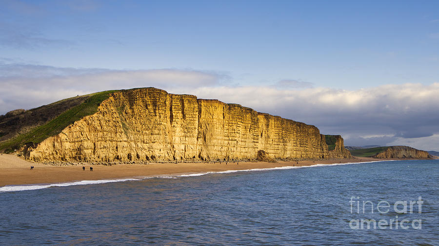 Westbay cliffs also known as broadchurch cliffs Photograph by Ann ...